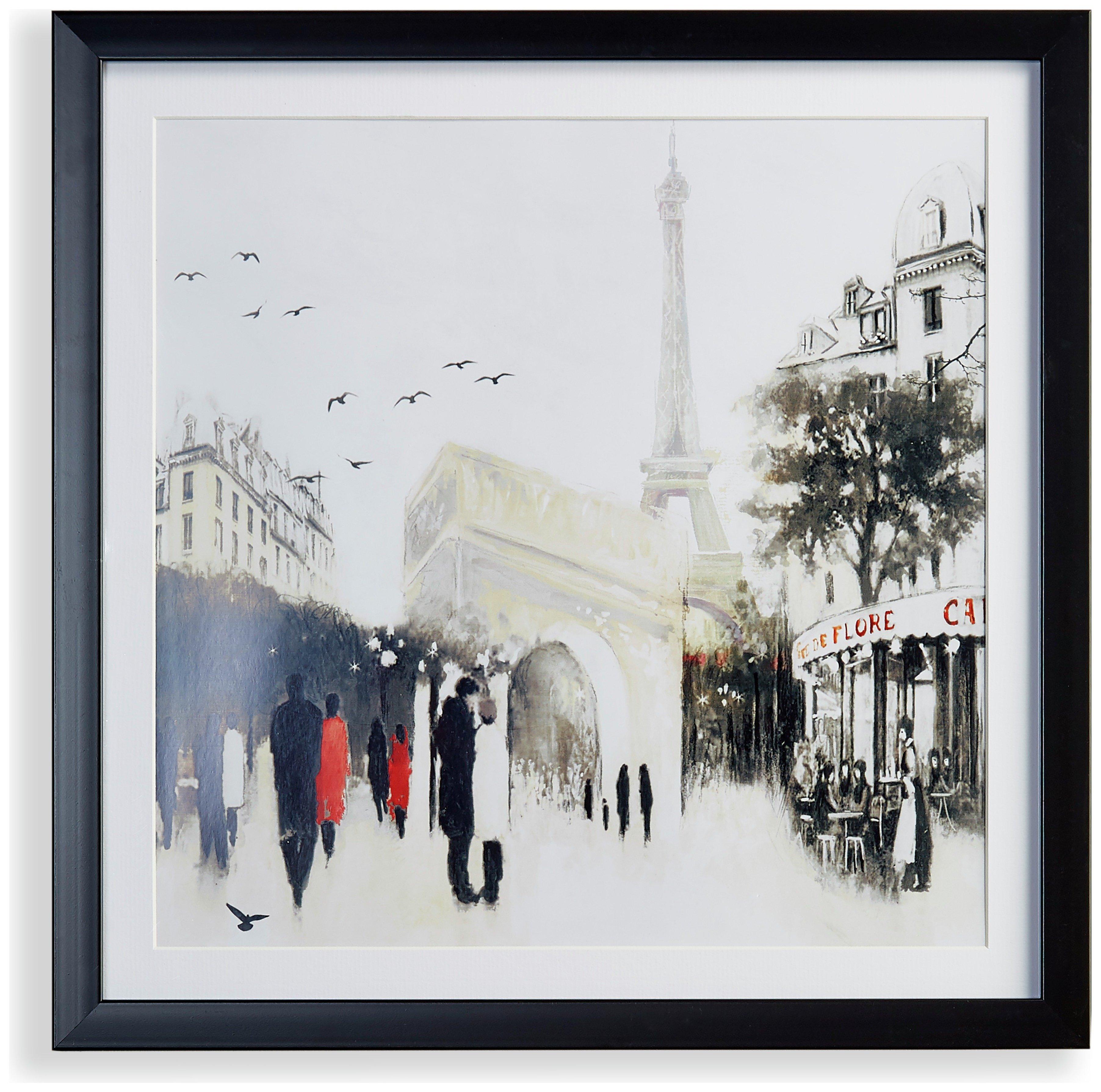 Collection Framed Parisian Cafe Scene Canvas Review