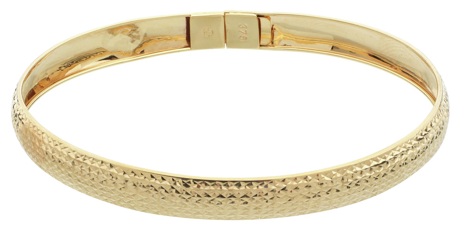 Revere 9ct Gold Diamond Cut Flexi Bangle Reviews