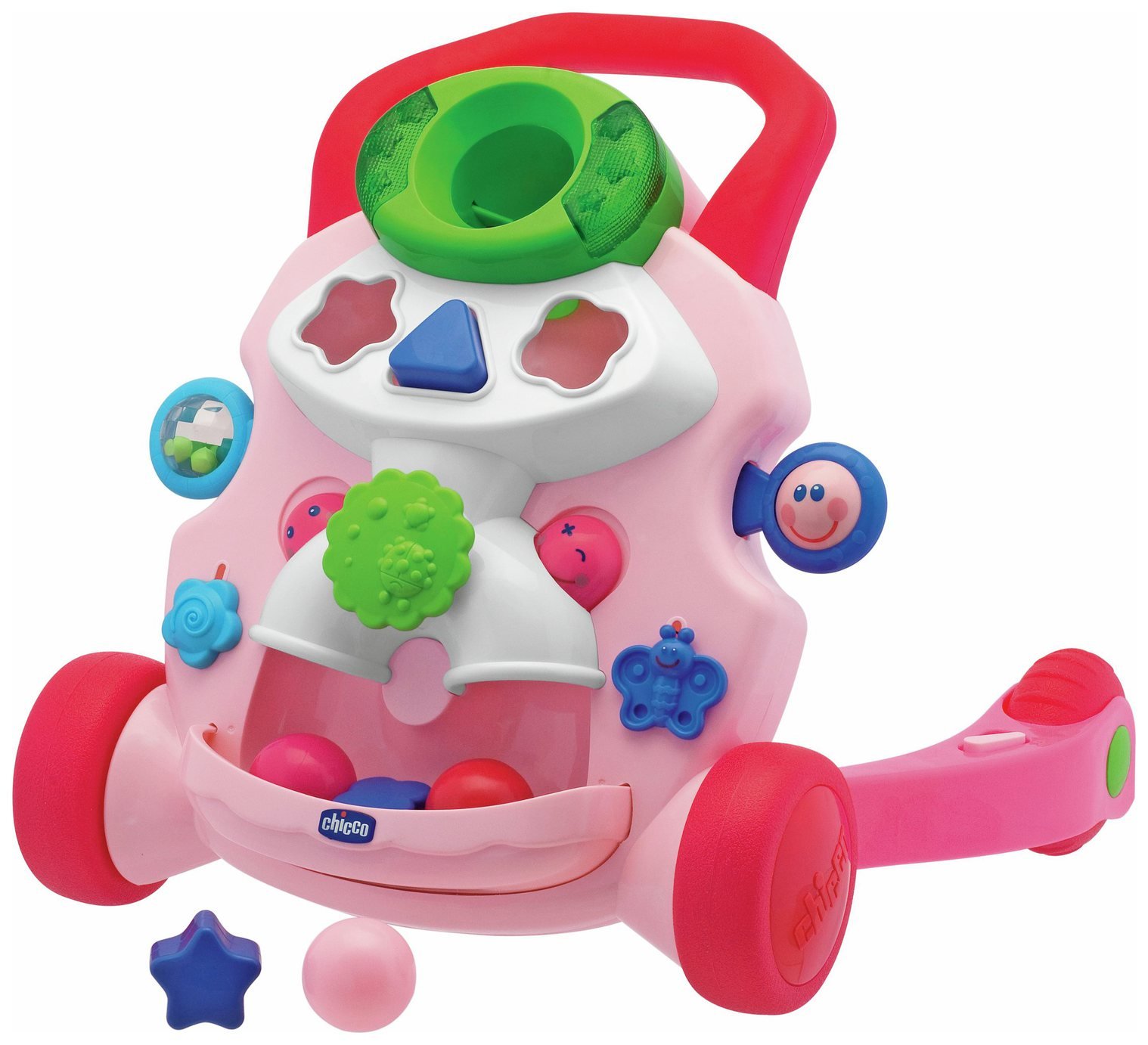 pink baby walker argos