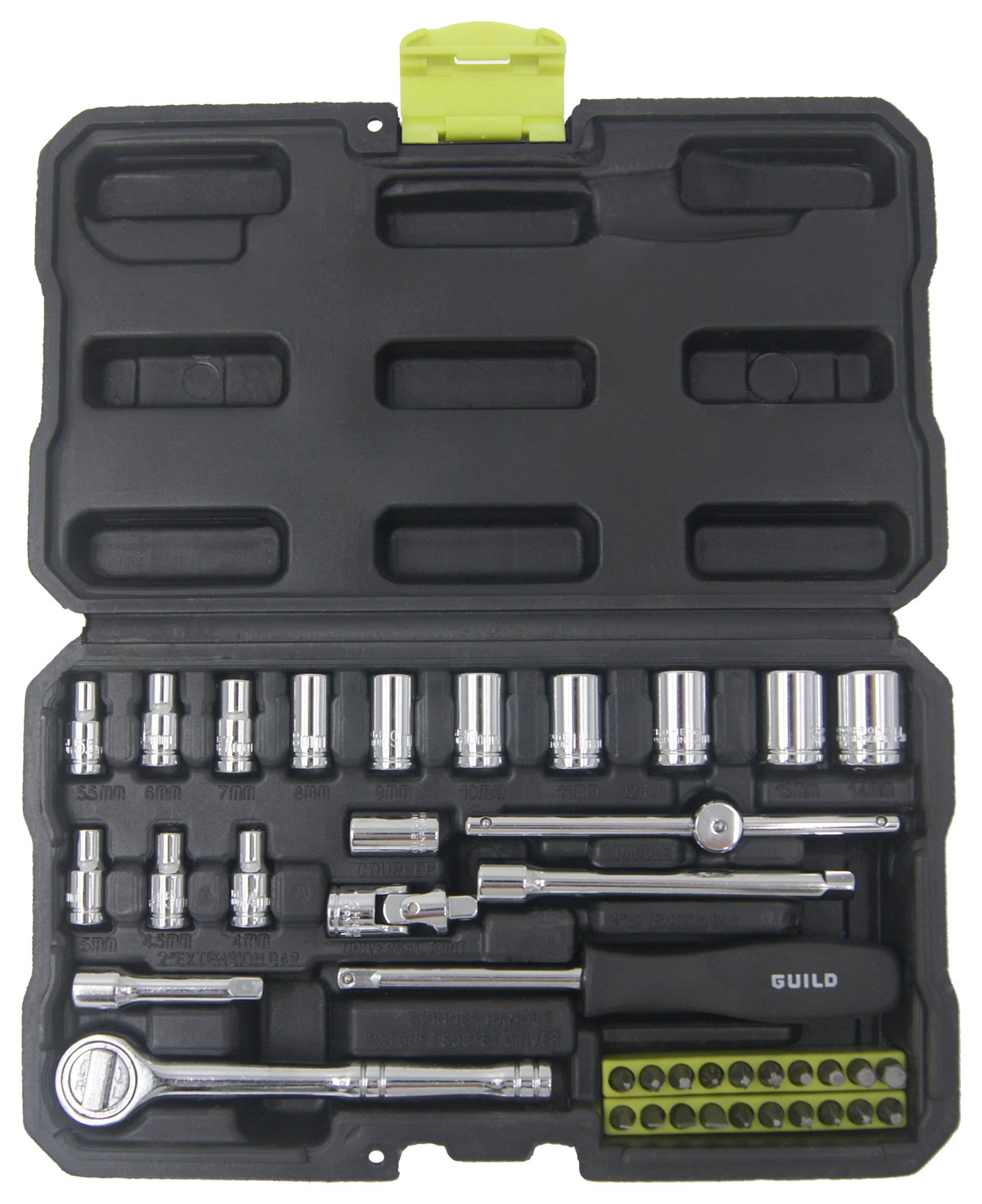 Guild 40 Piece 1/4 Inch Drive Socket Set