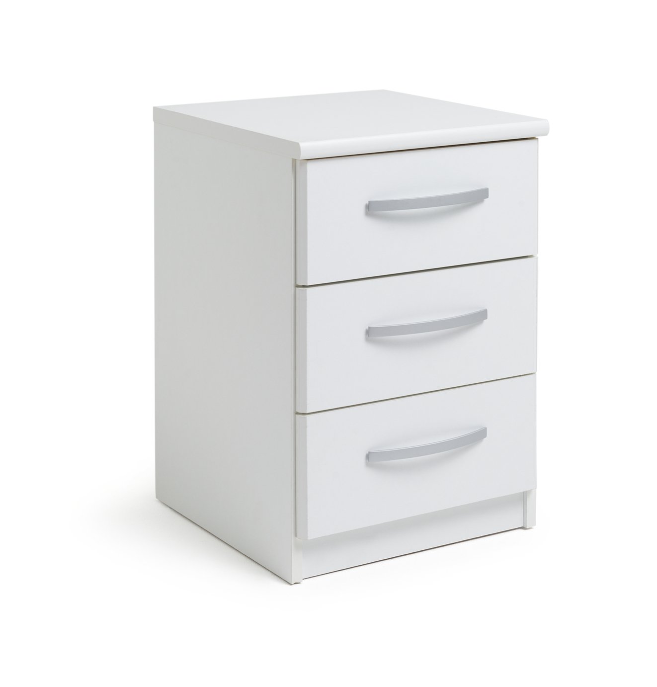 Argos Home Hallingford 3 Drawer Bedside Table - White