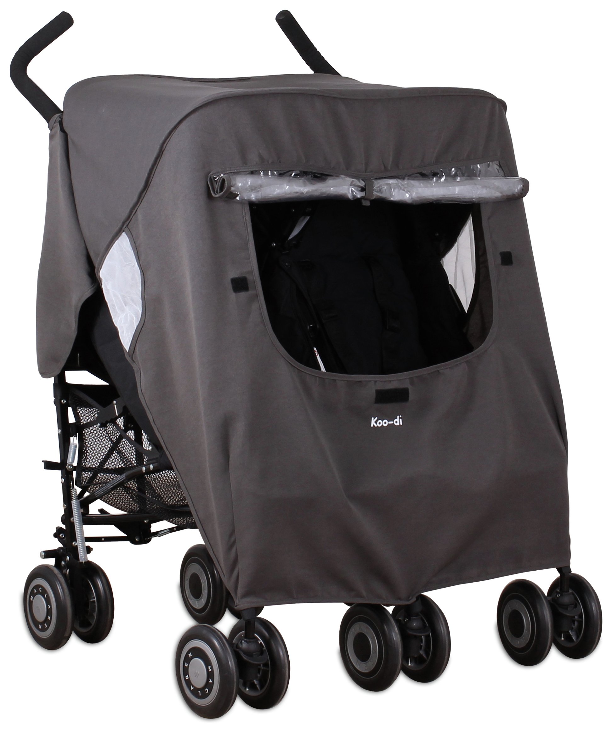 Koo-di Pack-It Double Stroller Rain Cover.