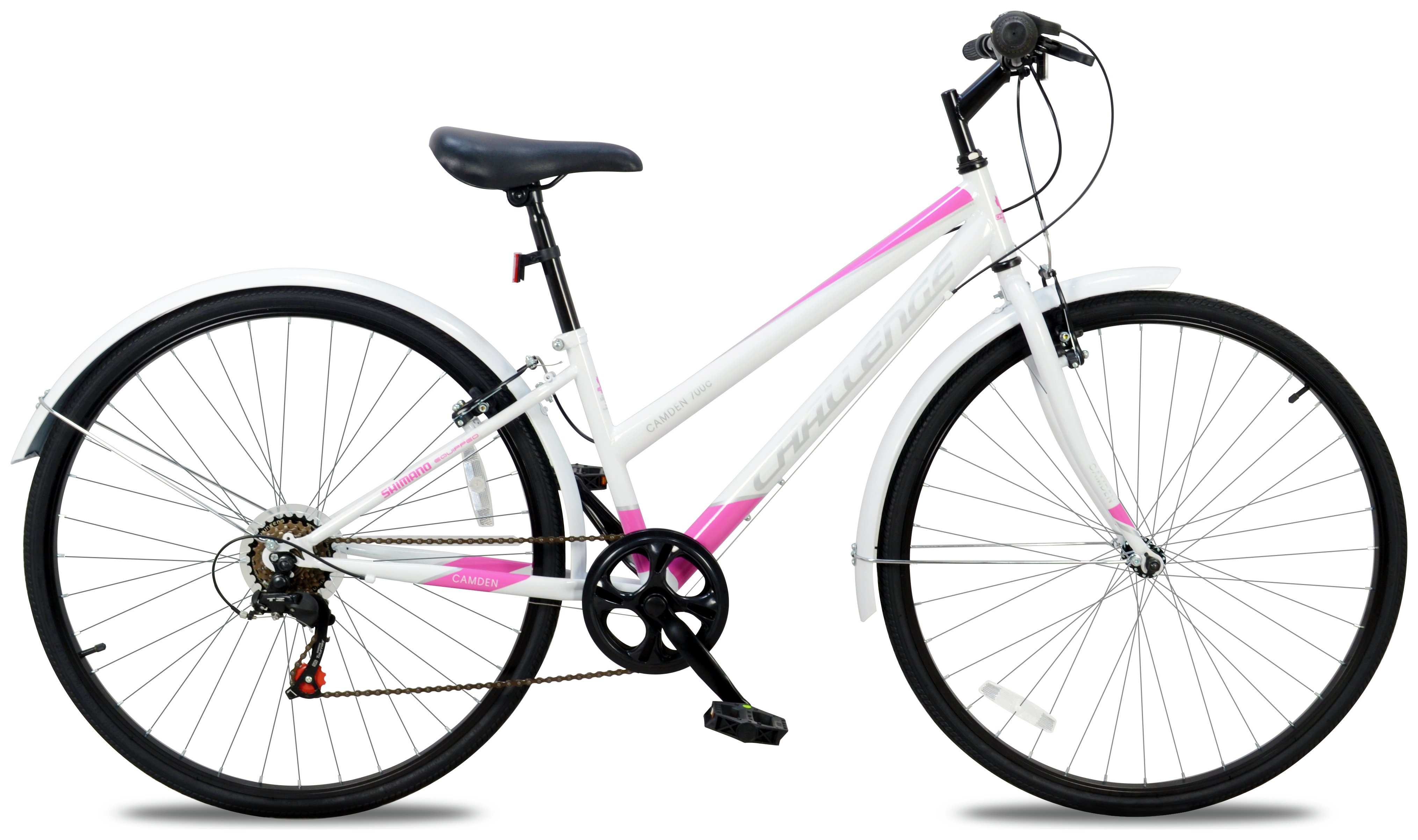 womens pink hybrid bike