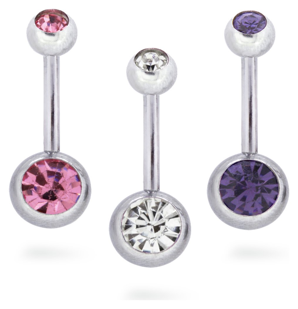 State of Mine Cubic Zirconia Belly Bars Review