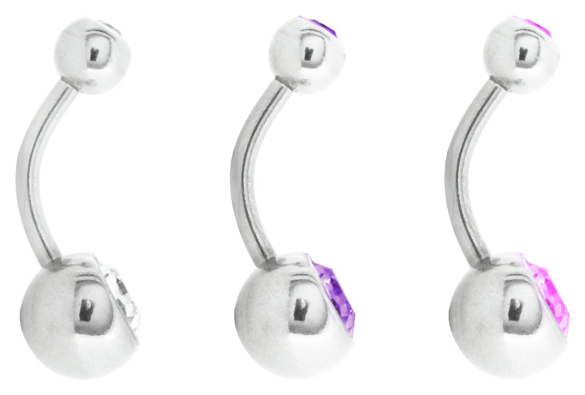 State of Mine Cubic Zirconia Belly Bars Review