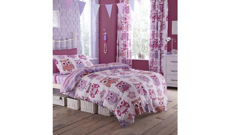 Buy Catherine Lansfield Owl Duvet Cover Set Double Kids Duvet