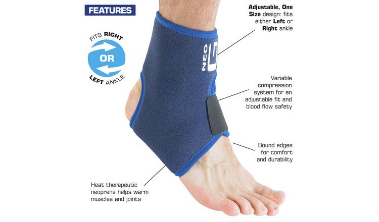 Neo-G Ankle Brace with Figure of 8 Strap Neoprene Ankle Brace for Ligament  Damage Arthritis for Sprained Ankle Weak Ankles Class 1 Medical Device -  One Size