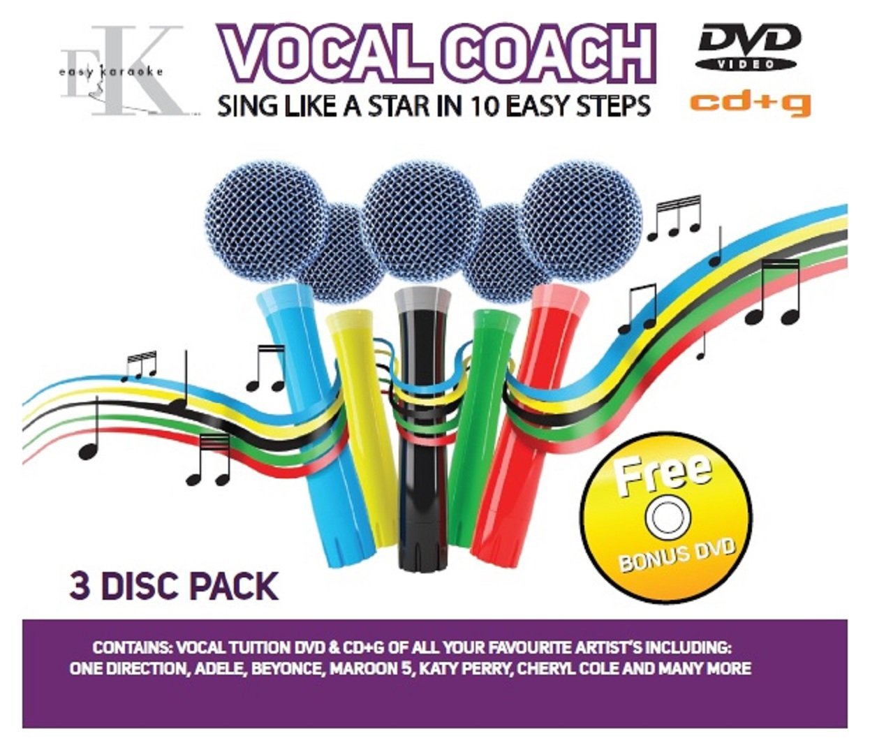 Easy Karaoke Vocal Coach CD+G and DVD