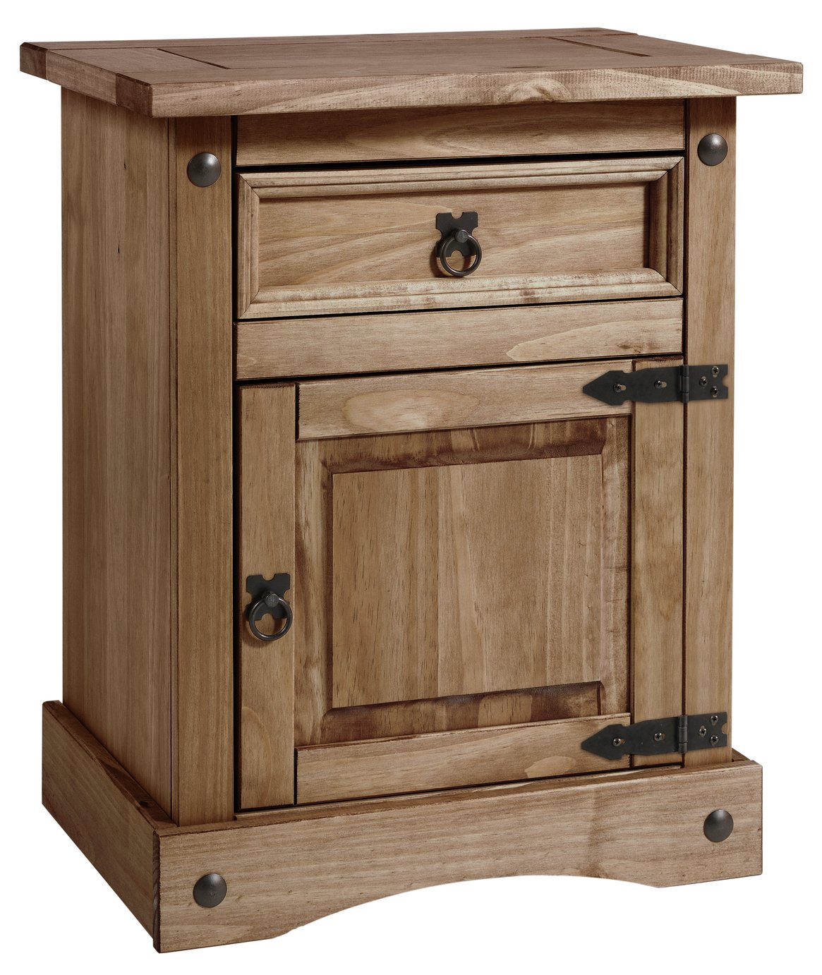 Argos Home Puerto Rico Bedside Table - Dark Pine