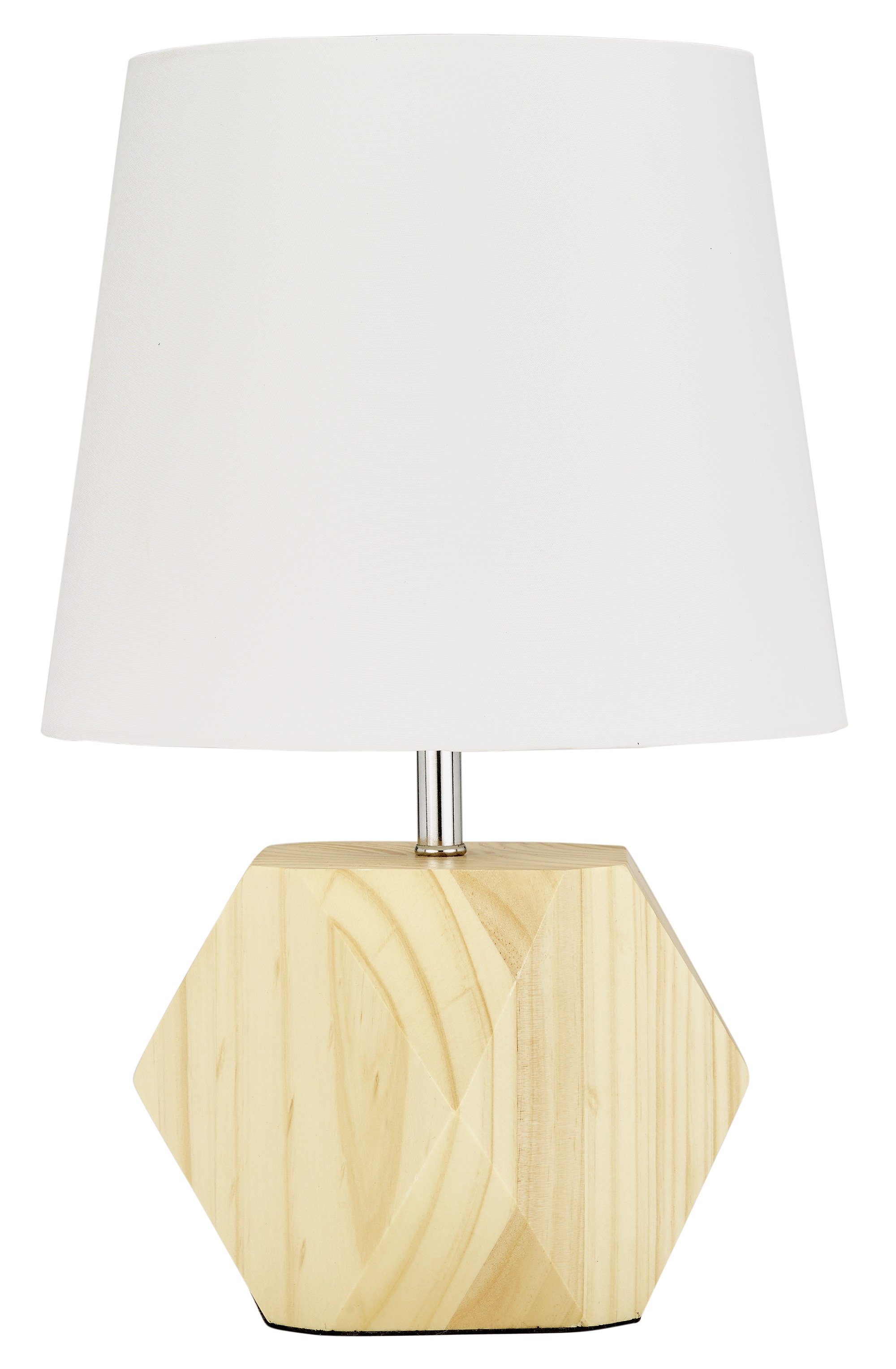 Argos Home Hex Natural Wood Table Lamp