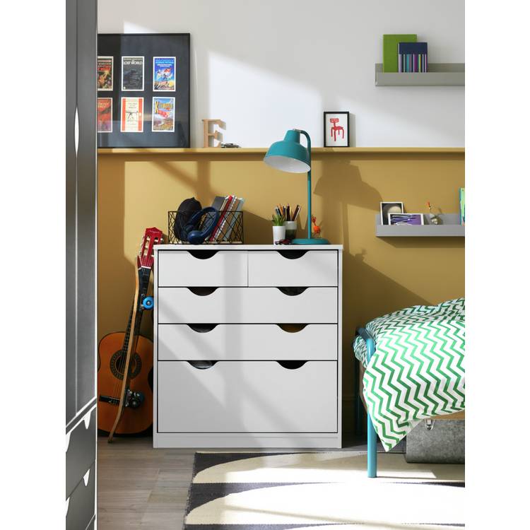 Habitat Kids Pagnell 5 Drawer Chest - White 0