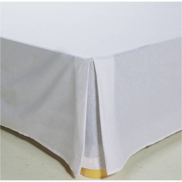 Argos Home Easycare Plain White Valance - Kingsize 0