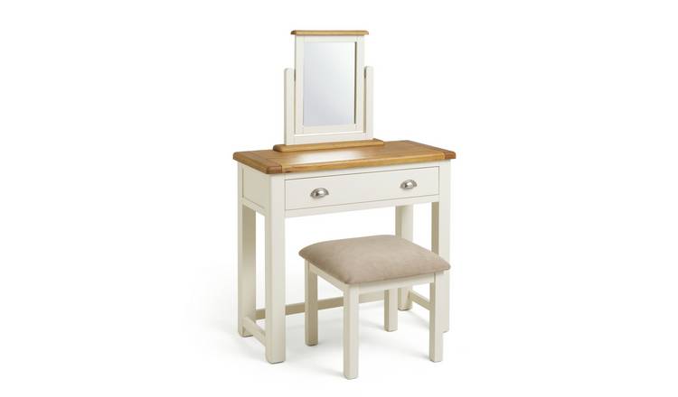 Buy Argos Home Kent Dressing Table Stool Mirror Cream Oak Dressing Tables Argos