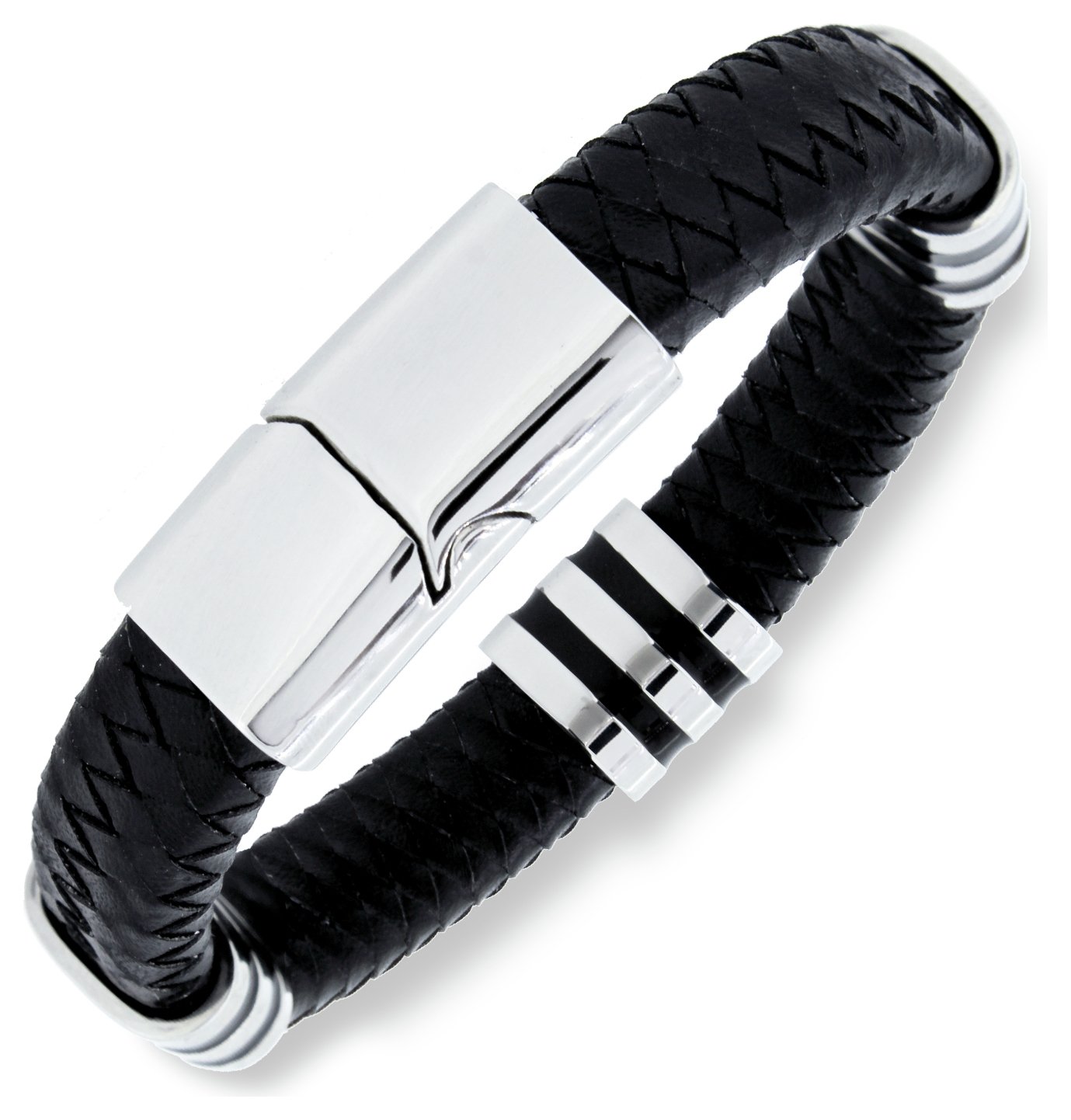 Argos mens hot sale leather bracelets