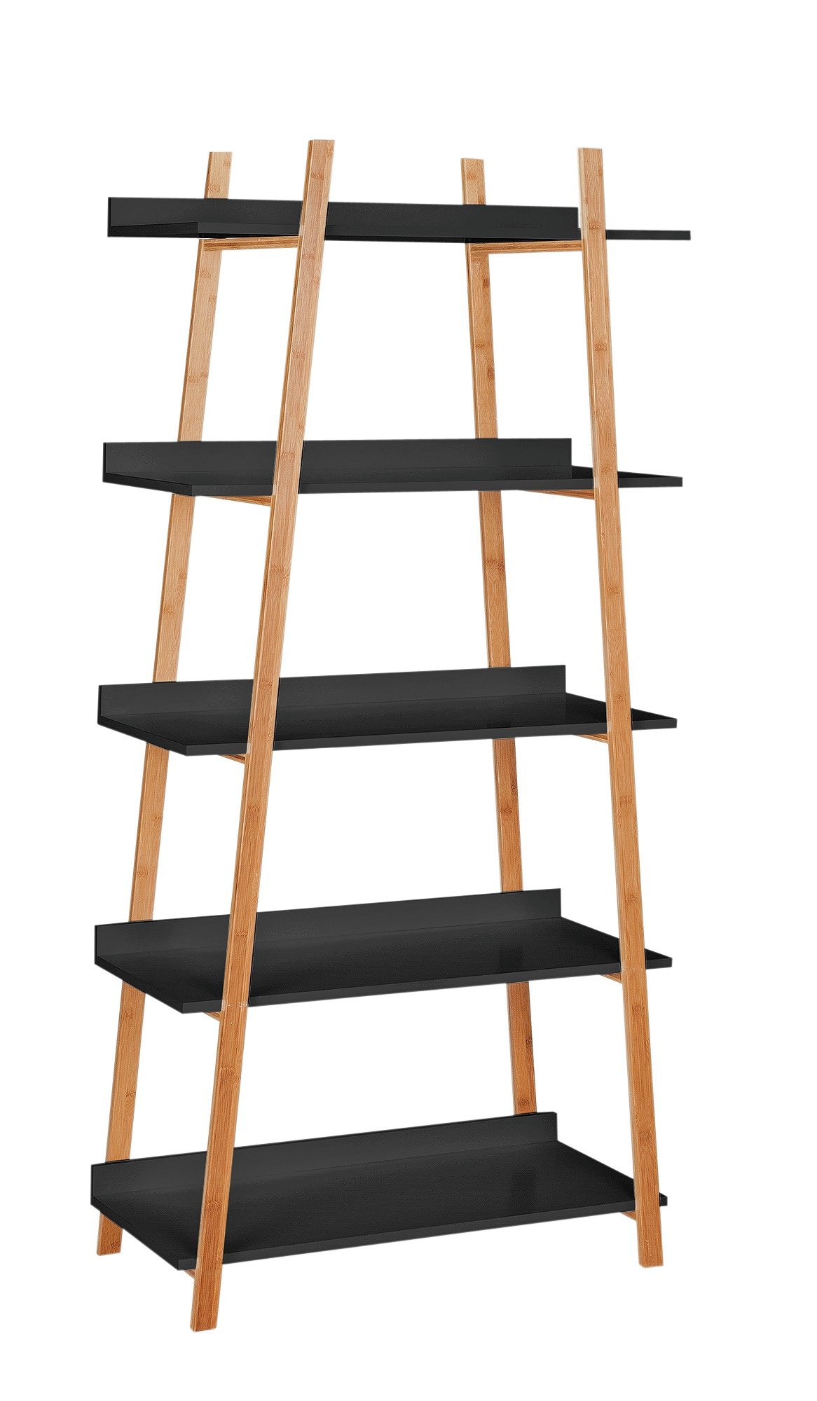 Argos Home Skanda 5 Tier Bamboo Shelving Unit - Black