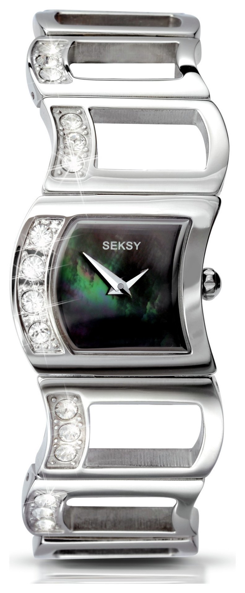 Seksy Ladies' Stainless Steel 4009 Swarovski Crystal Watch