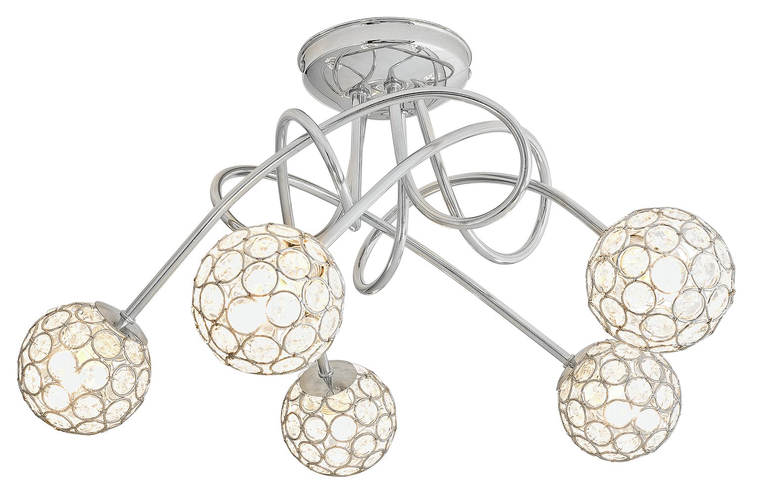 Argos Home Amelia 5 Light Beaded Globes Ceiling Light Review