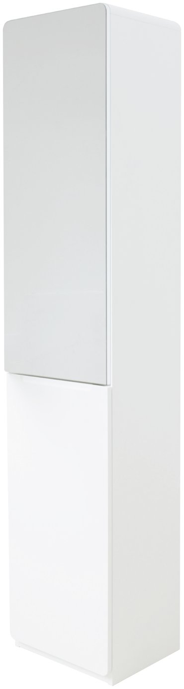 Argos Home Curve Tall Bathroom Cabinet - White