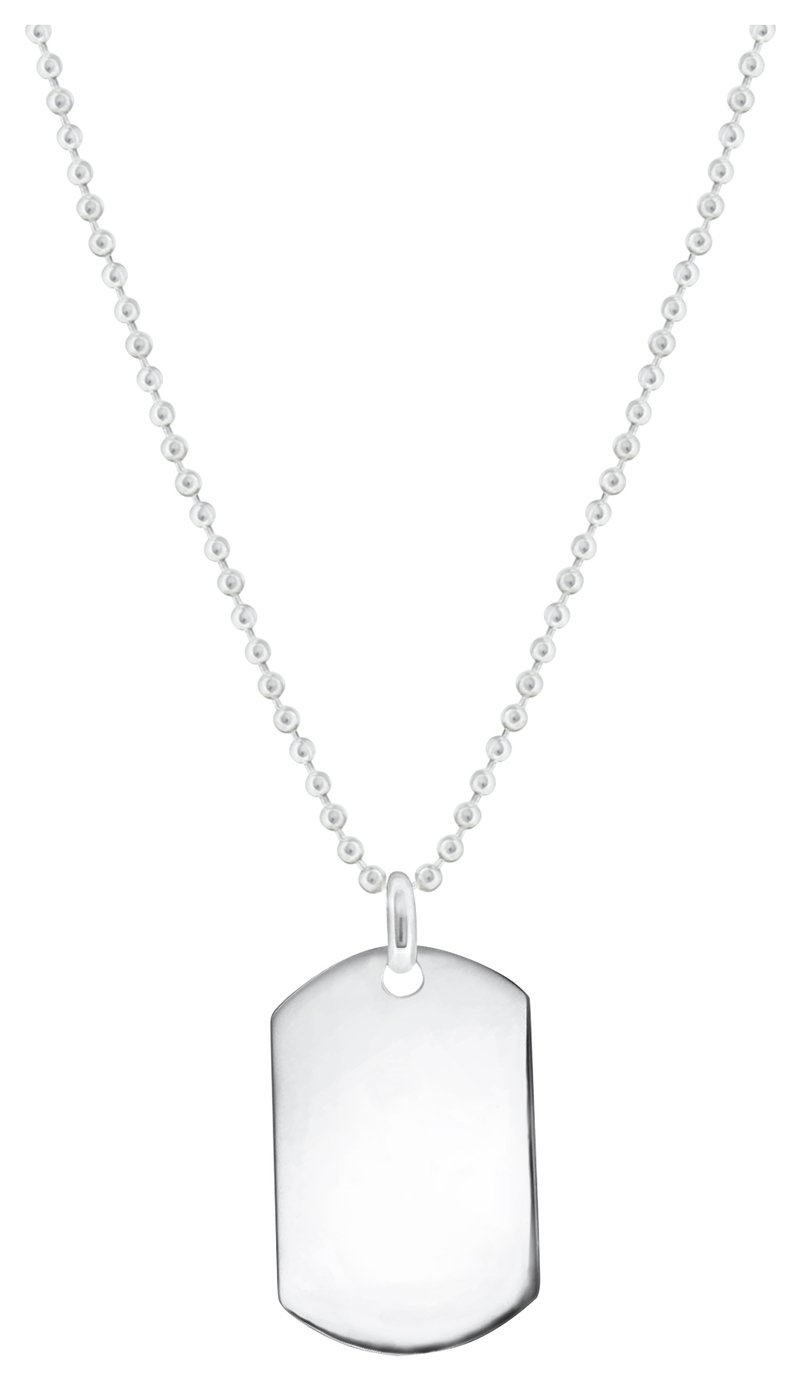 Revere Men's Sterling Silver Dog Tag Pendant Review