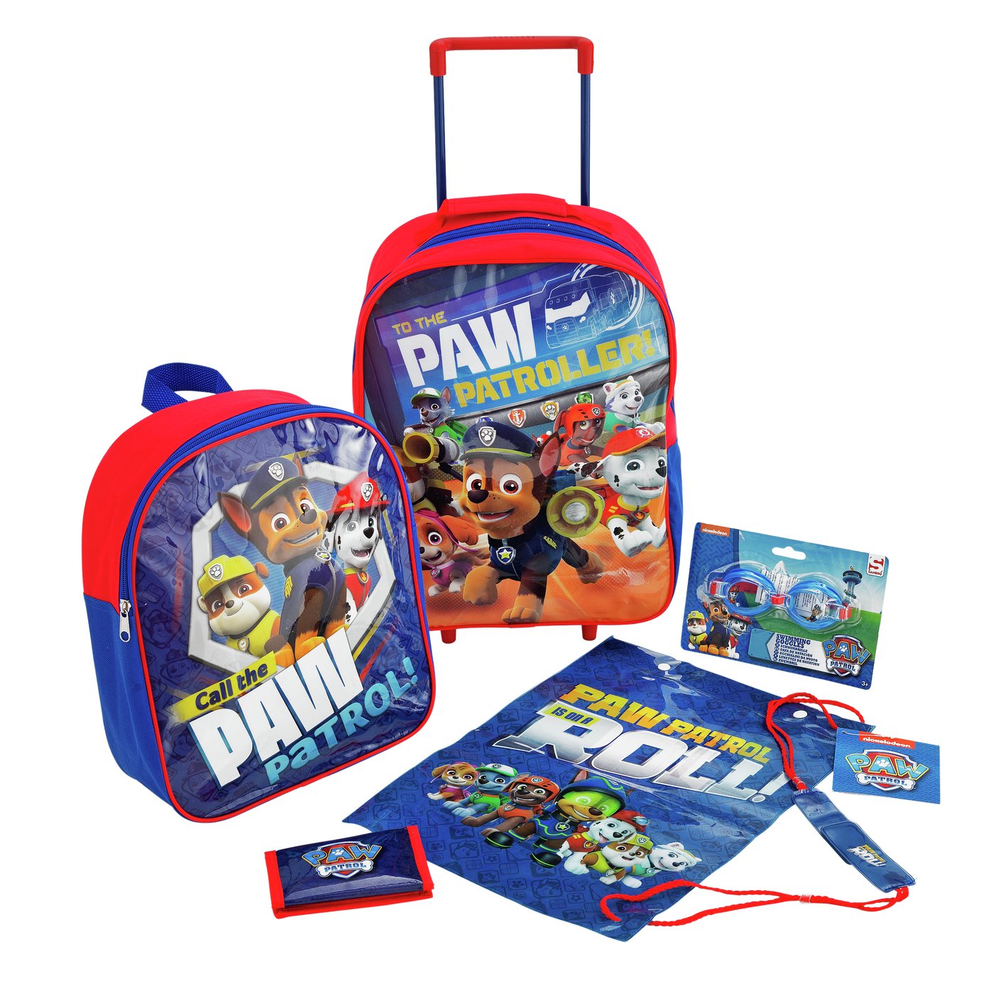 PAW Patrol 5 Piece Kids Luggage Set