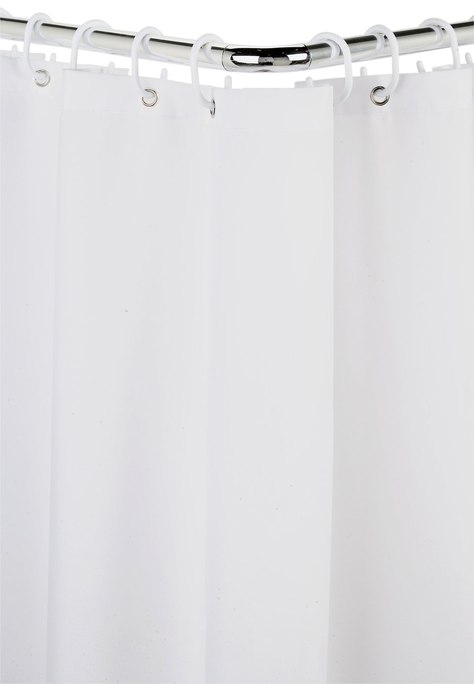 Croydex Modular Aluminium Shower Curtain & Rail Set - Chrome