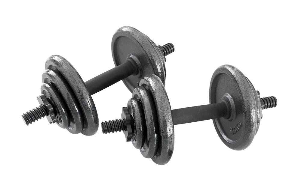 full set of dumbbell weights