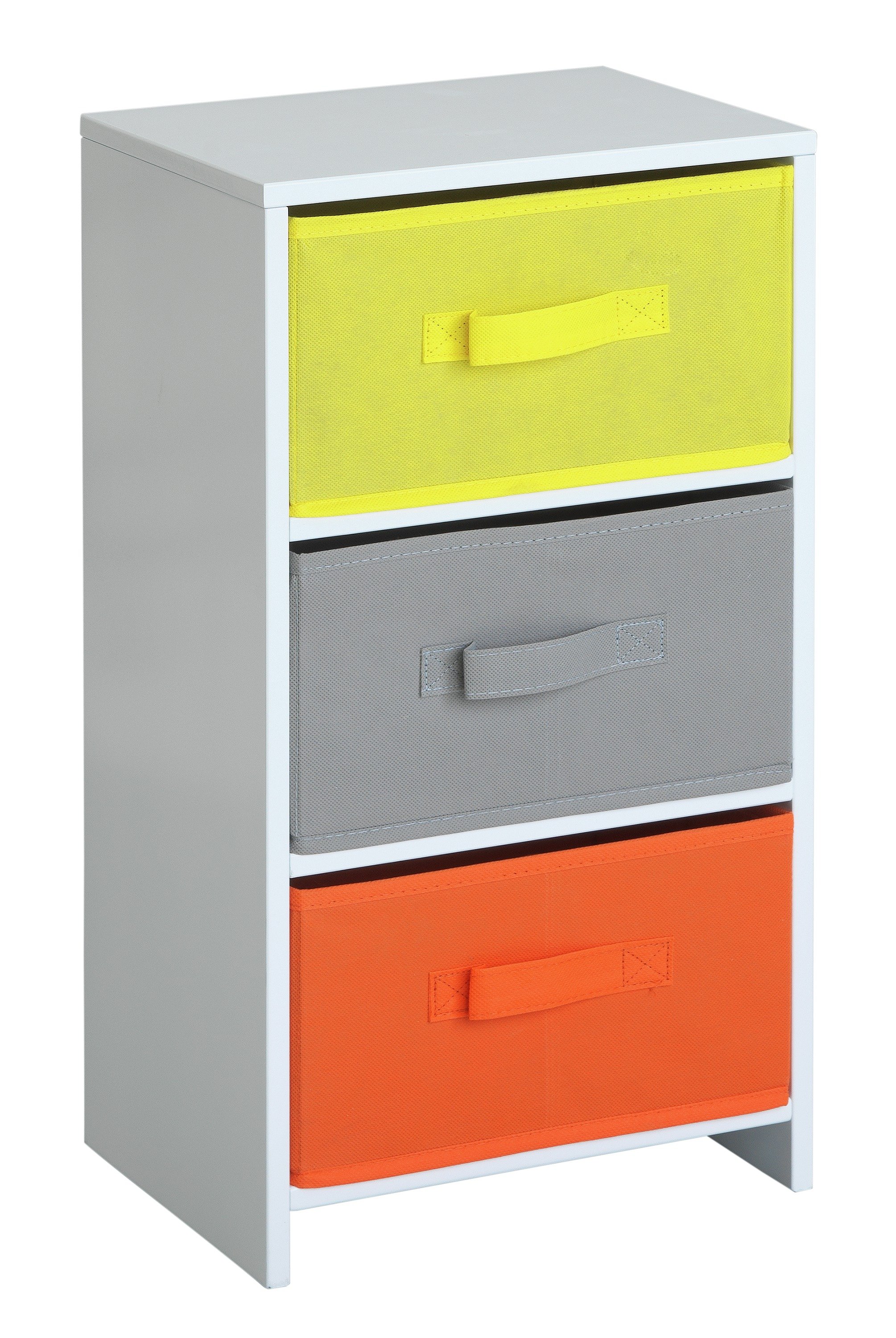 HOME 3 Drawer Childrens Canvas Storage Unit. Review