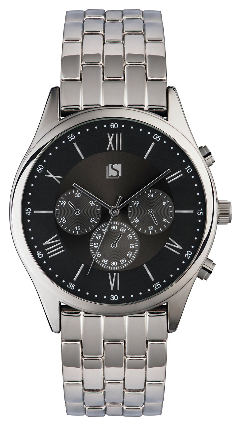 mens silver metal watch