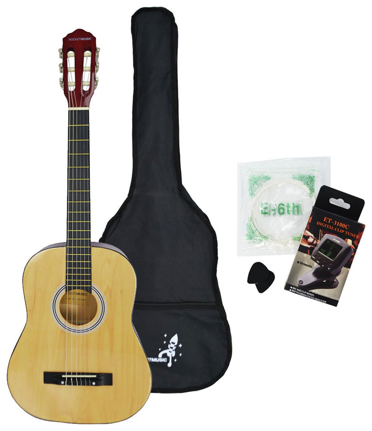 Rocket 3/4 Size Classical Acoustic Guitar and Accessories review