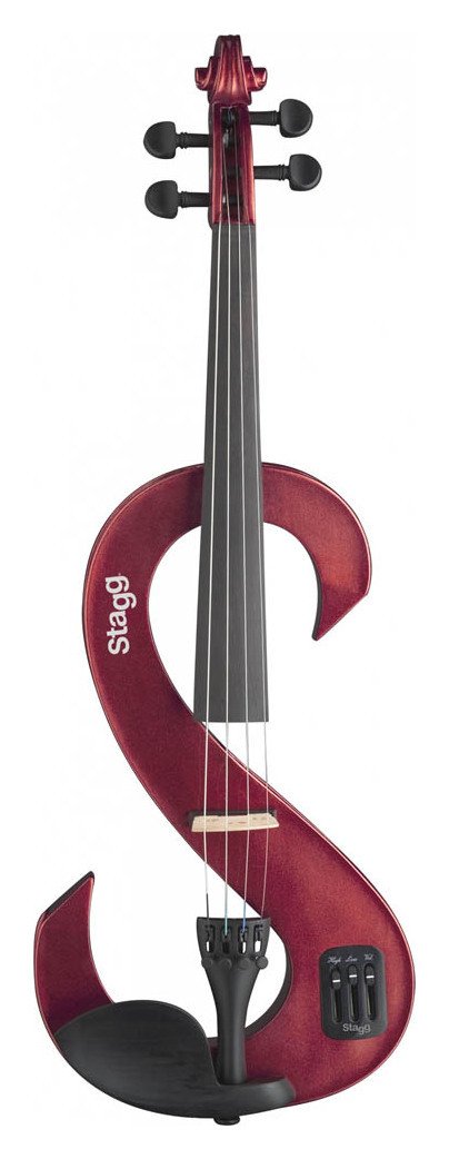Stagg Electric Violin - Metallic Red