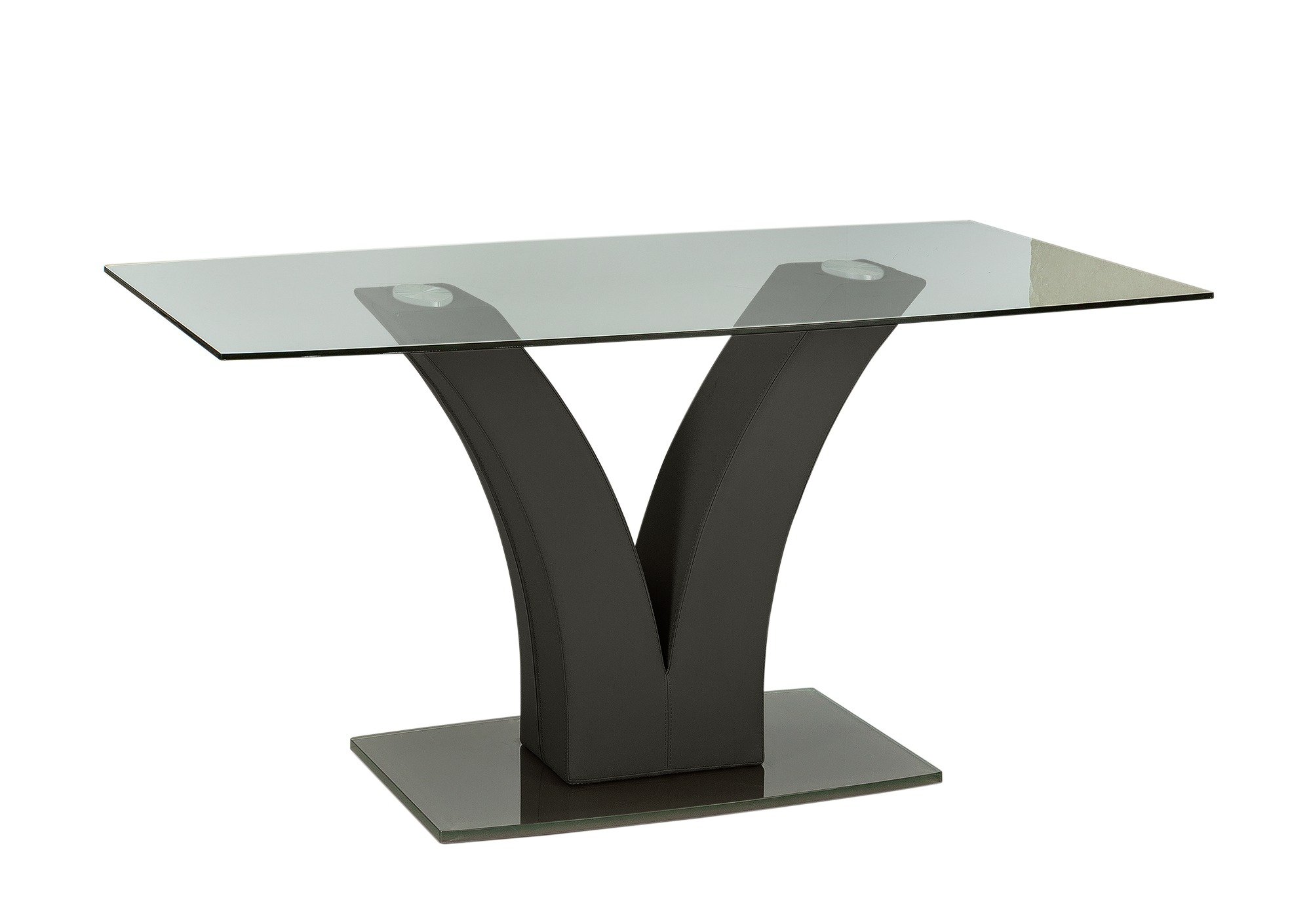 Argos Home Oriana Glass 6 Seater Pedestal Table - Black