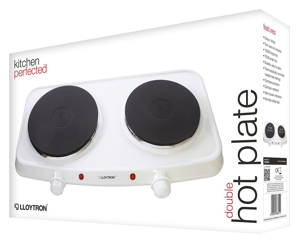 Lloytron 2250W Table Top Twin Hob Hot Plate Reviews Updated December 2023
