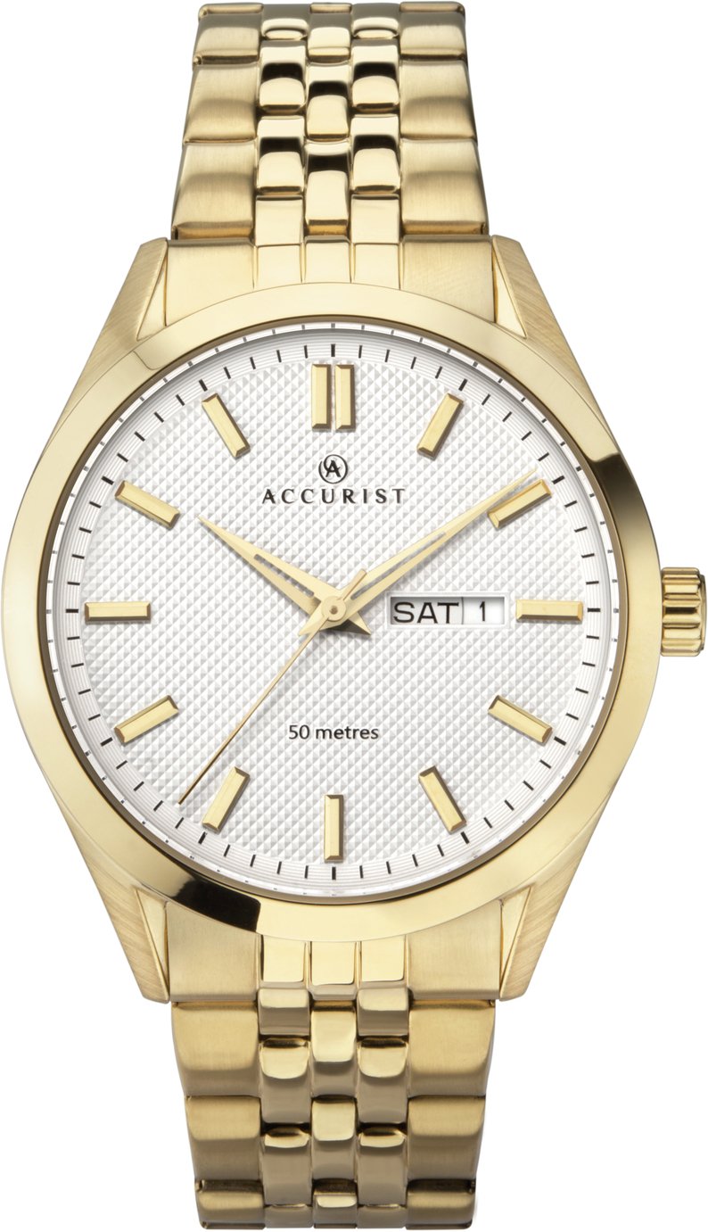 Accurist Men's Gold Plated Stainless Steel Bracelet Watch Review