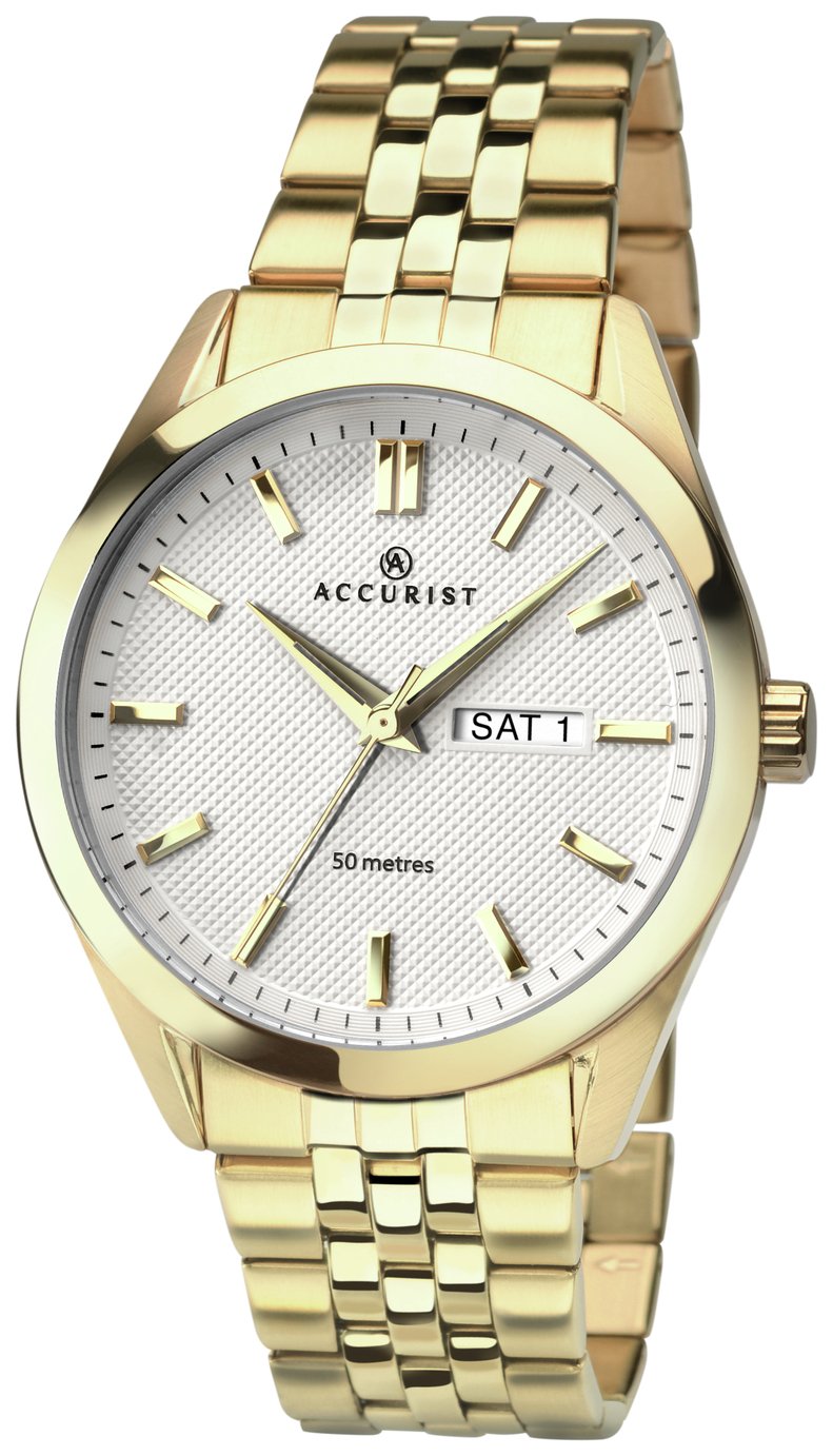 Accurist Men's Gold Plated Stainless Steel Bracelet Watch Review