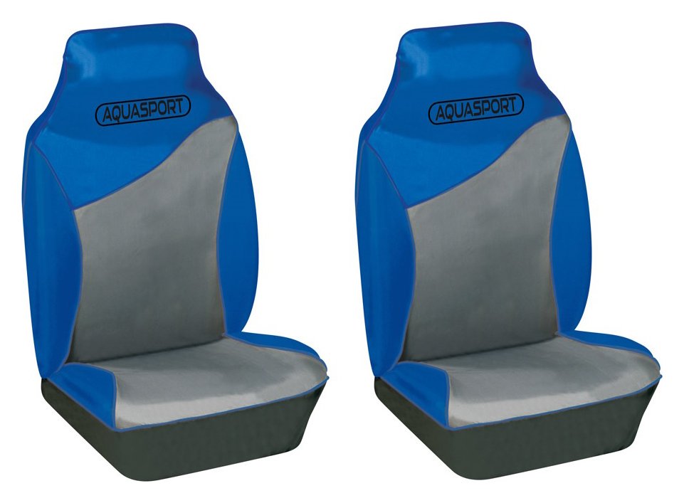 Cosmos Aquasport Water Resistant Front Seat Covers - Blue