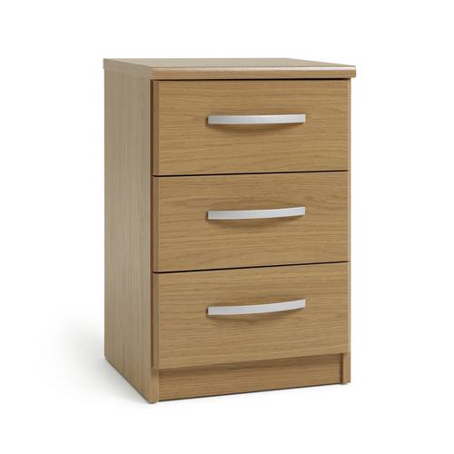 Buy Argos Home Hallingford 3 Drawer Bedside Chest Oak Effect