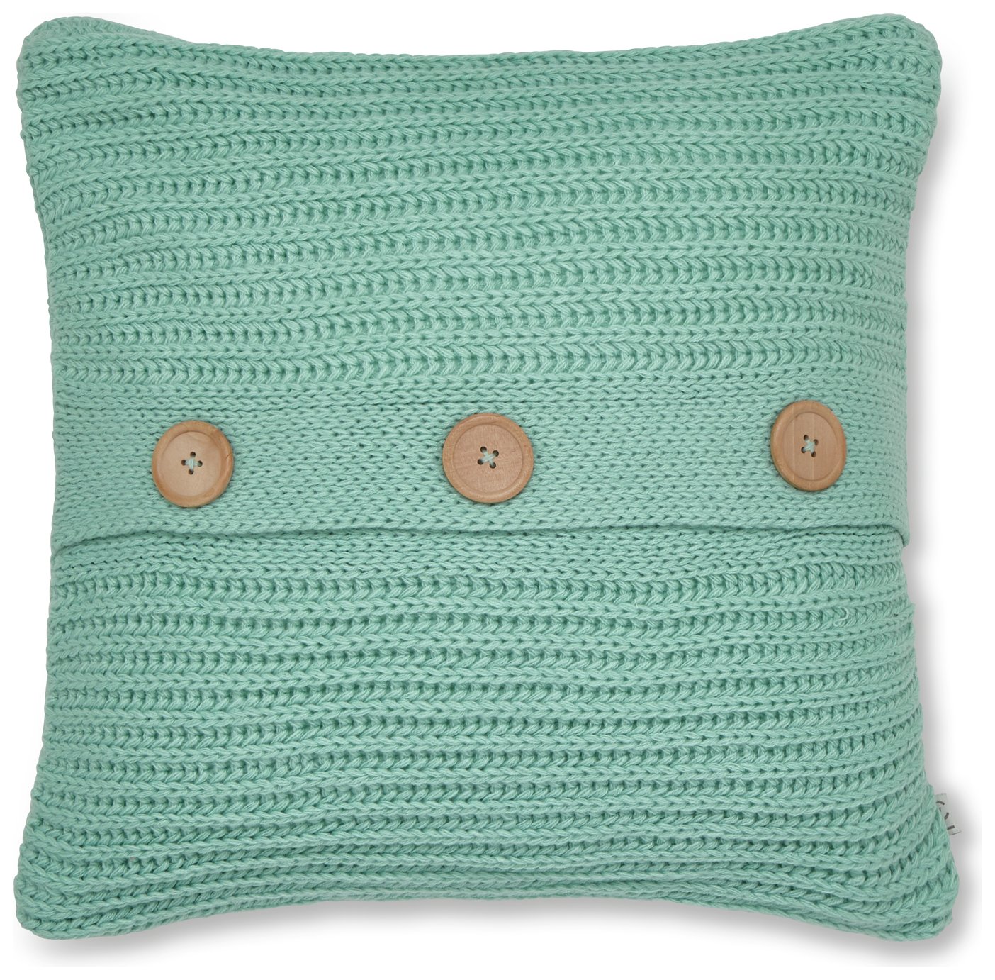 Catherine Lansfield Chunky Knit Cushion - Duck Egg