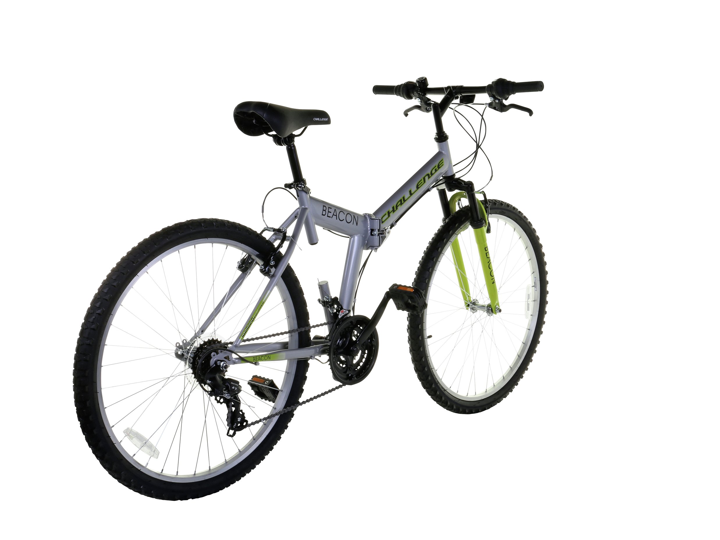 challenge beacon 26 inch front suspension male folding bike