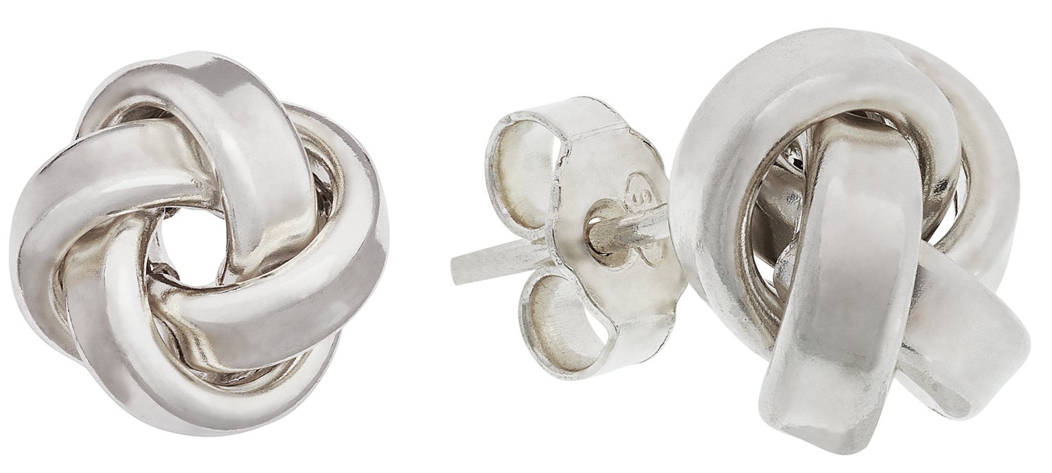 Revere Italian Sterling Silver Love Knot Stud Earrings Reviews