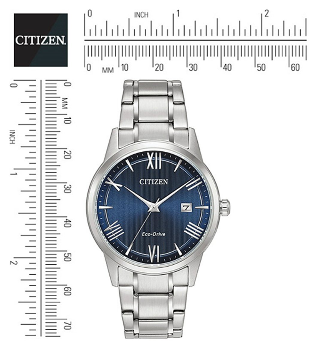 citizen eco drive watch blue face