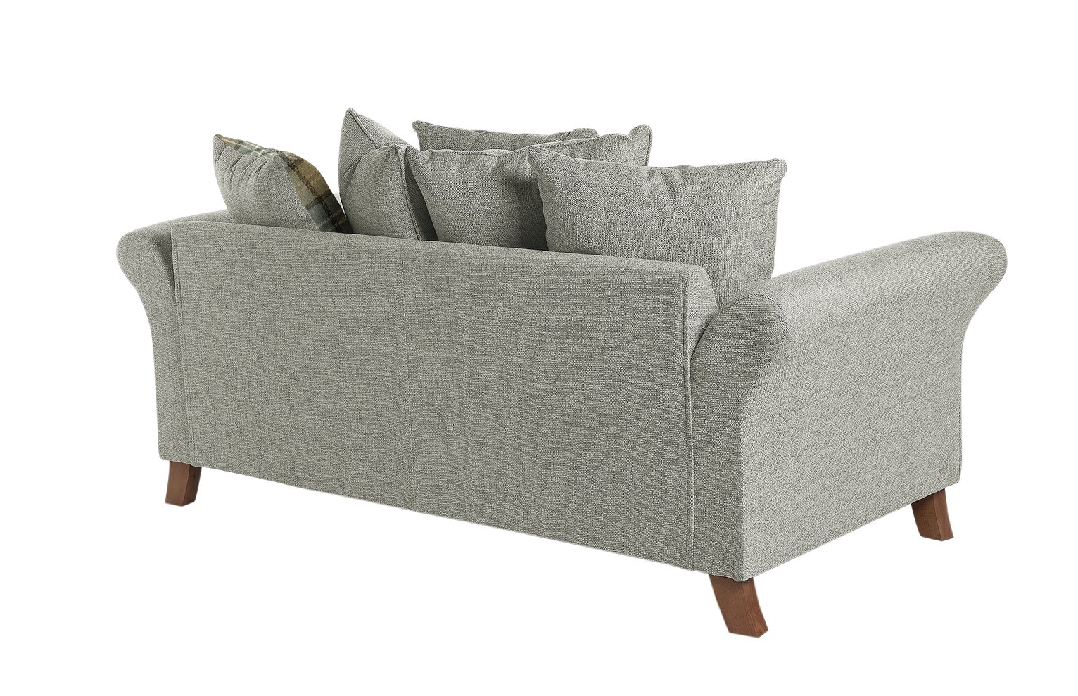 Argos Home Kayla 3 Seat Scatter Back Fabric Sofa -Light Grey Review