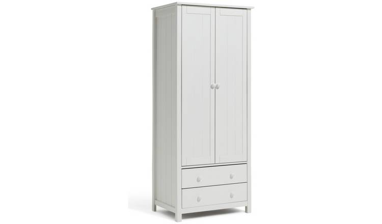 Argos Home New Scandinavia 2 Door 2 Drawer Wardrobe - White
