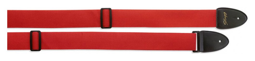 Stagg Nylon Guitar Strap - Red