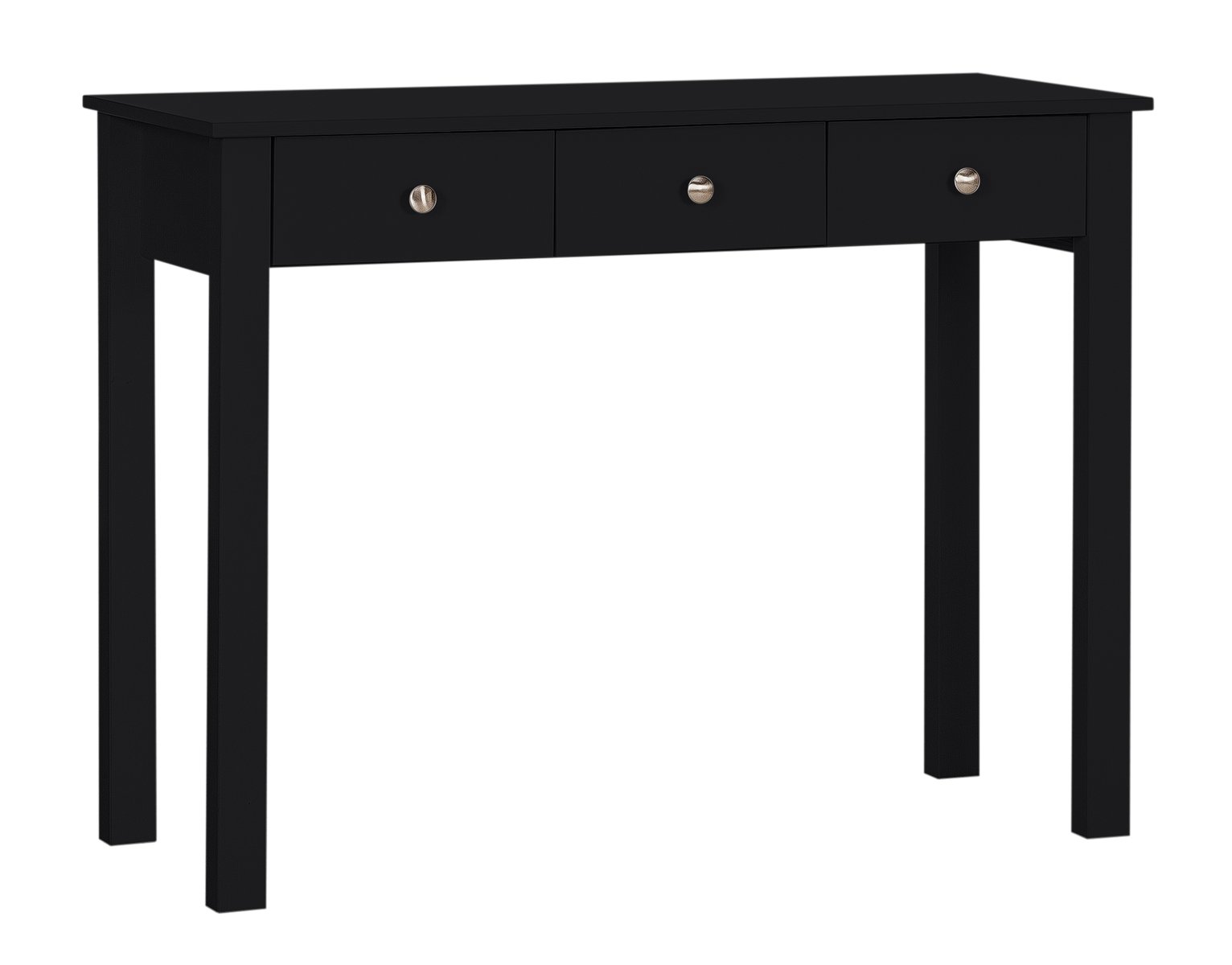 Habitat 3 Drawer Osaka Dressing Table Desk - Black