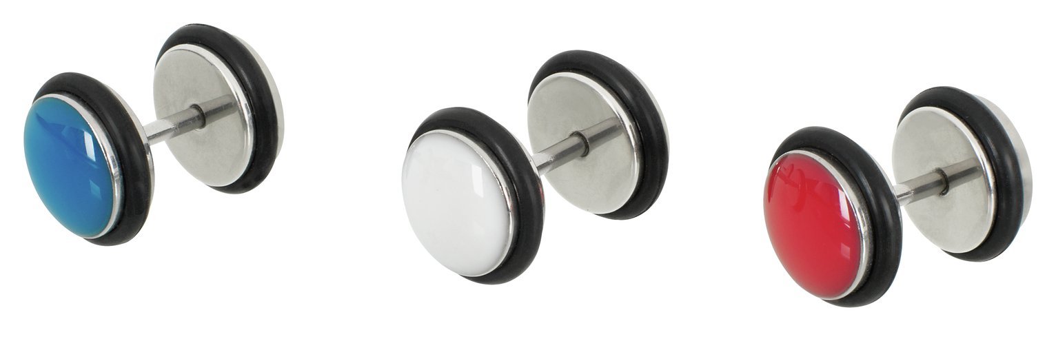 State of Mine Stainless Steel Fake Plugs - Set of 3