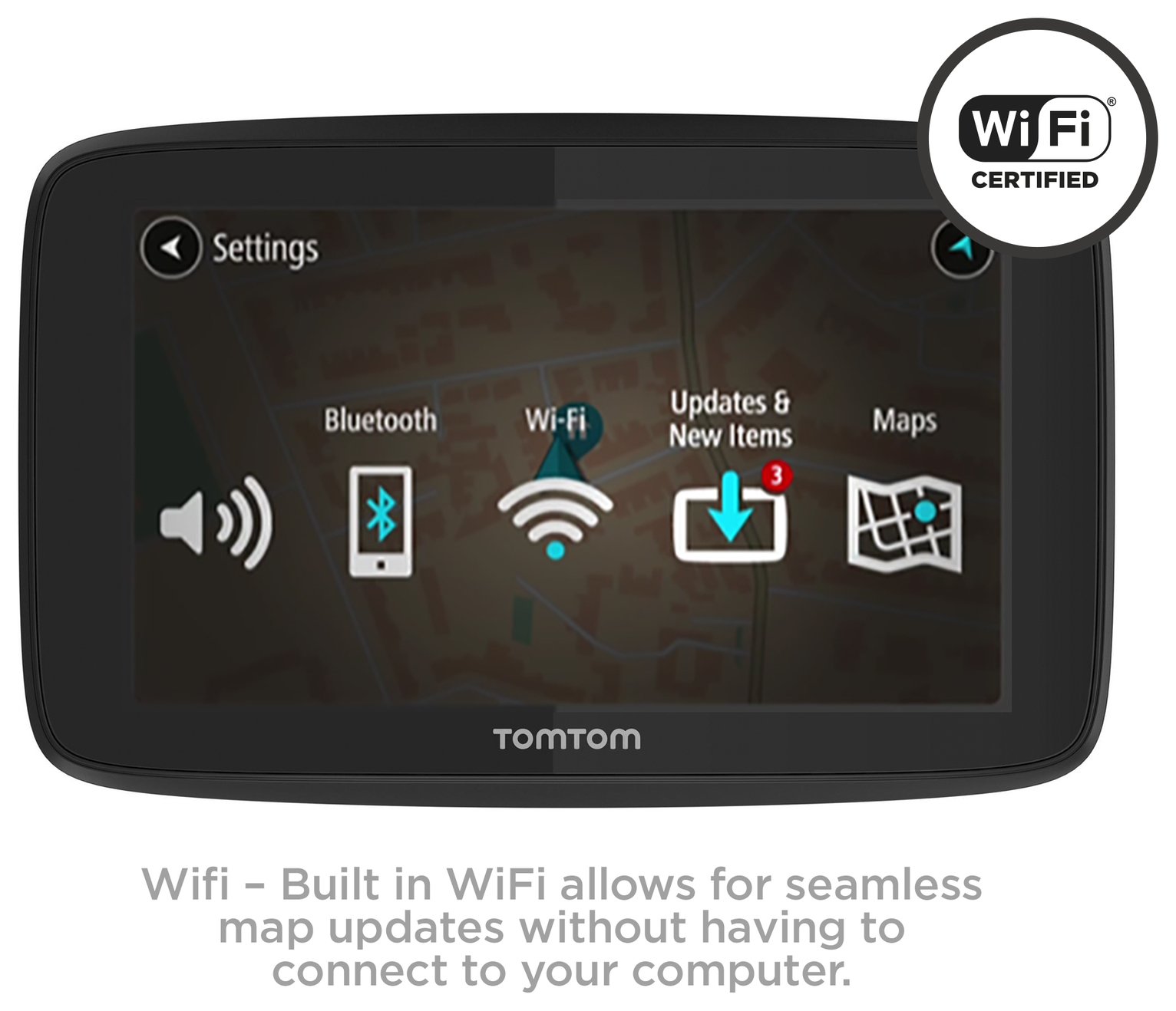 TomTom Go 6200 Sat Nav with World Maps, Traffic & WiFi