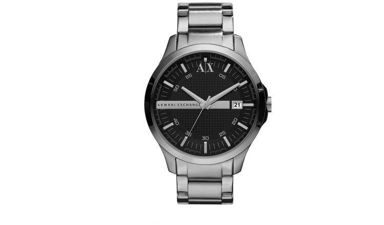 Buy Armani Exchange Men's Silver Stainless Steel Watch | Men's watches |  Argos