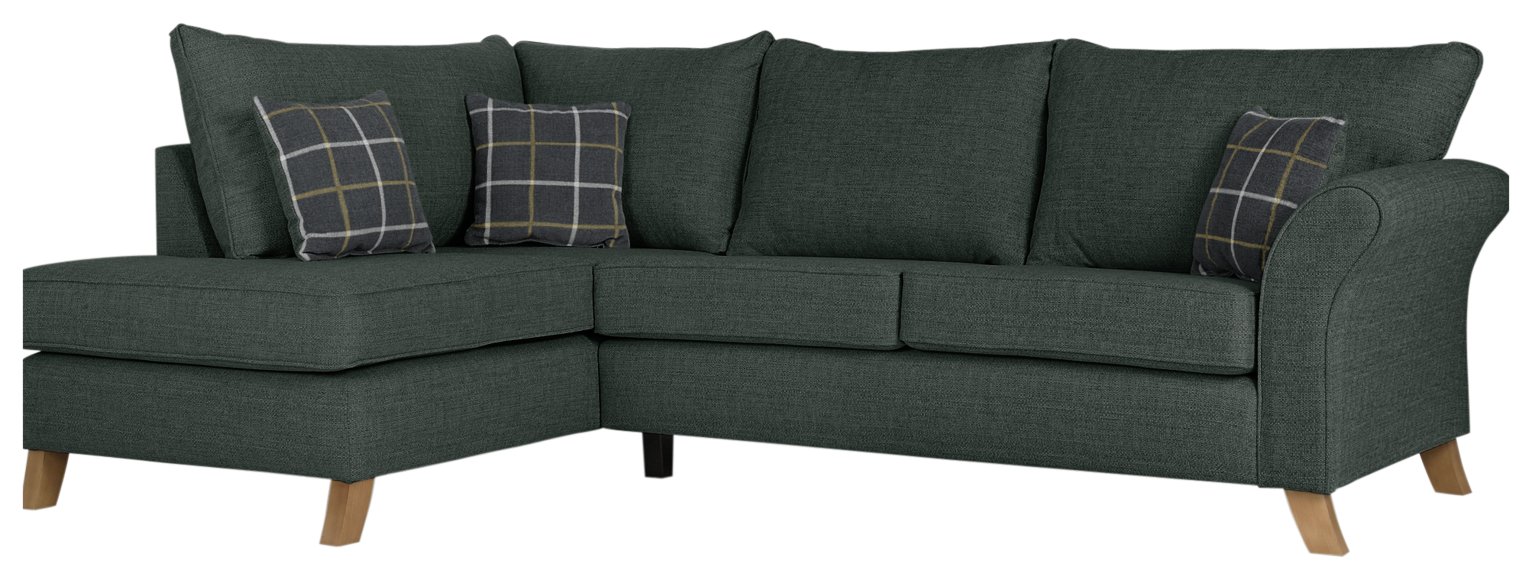 Argos Home Kayla Left Corner Fabric Sofa -Charcoal Review