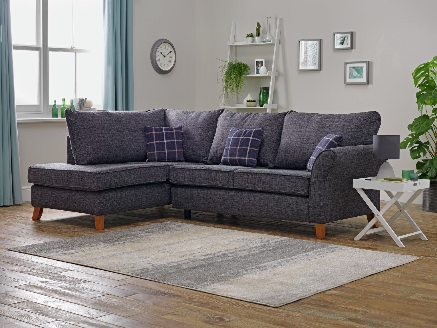 Argos Home Kayla Left Corner Fabric Sofa -Charcoal Review