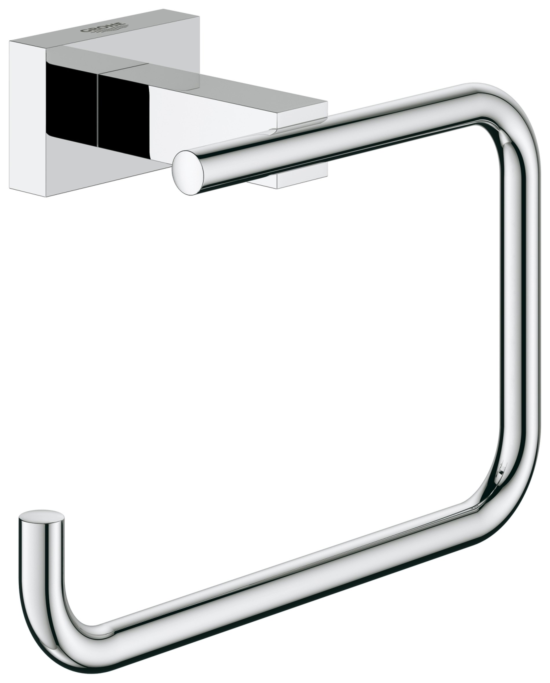 Grohe Essentials Cube Toilet Roll Holder Cover - Chrome
